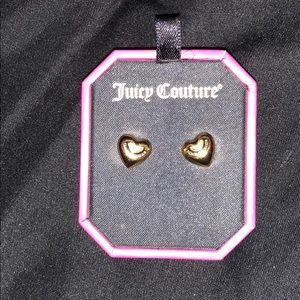 Juicy Couture Heart Shaped Stud Earrings